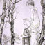 Мальчик с  наставником в саду 1932