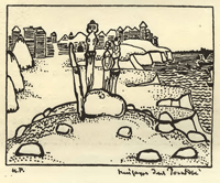 Пейзаж для Рогнеды [рисунок] . 1912