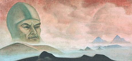 Н.К.Рерих. Явление срока (Проект наддверной фрески). 1927